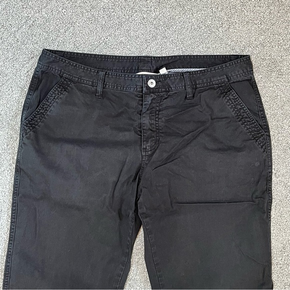 Gramicci Pants Womens Size 14 Black Chino Canvas Straight Leg Mid Rise - Picture 2 of 12